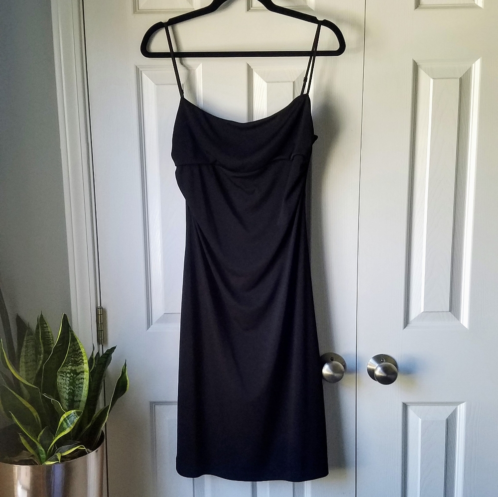 BCBG Little Black Dress with Side Slit